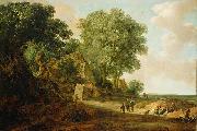 Landscape with Cottage and Figures Jan van Goyen